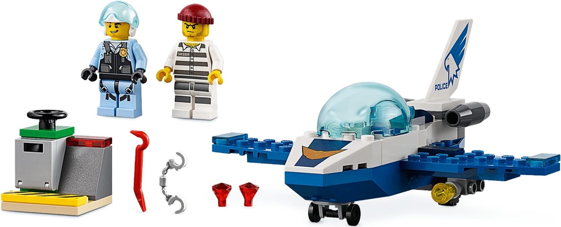 LEGO® City Sky Police Jet Patrol components