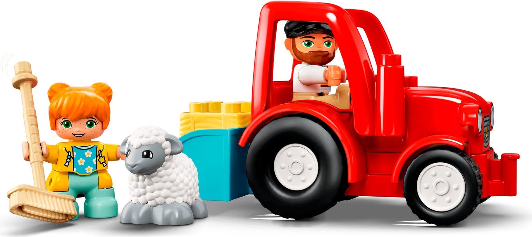 LEGO® DUPLO® Il trattore della fattoria e i suoi animali componenti