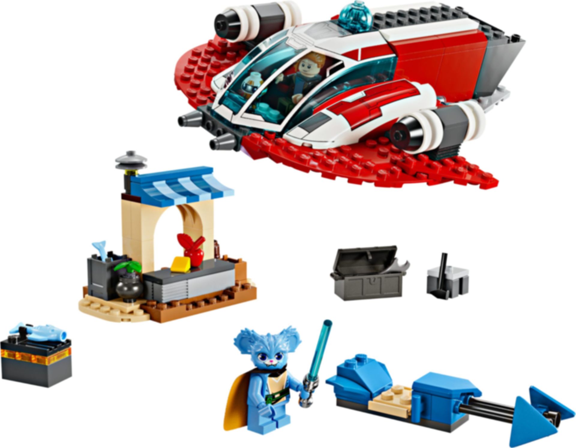 LEGO® Star Wars The Crimson Firehawk™ components