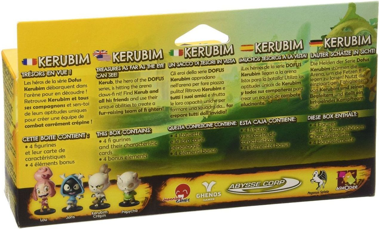 Ankama - Krosmaster Pack Kerub'S Bazaar parte posterior de la caja