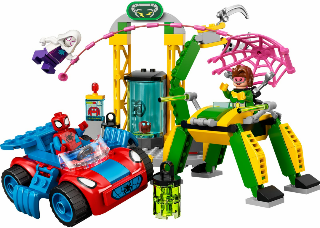 LEGO® Marvel Spider-Man op Doc Ocks lab componenten