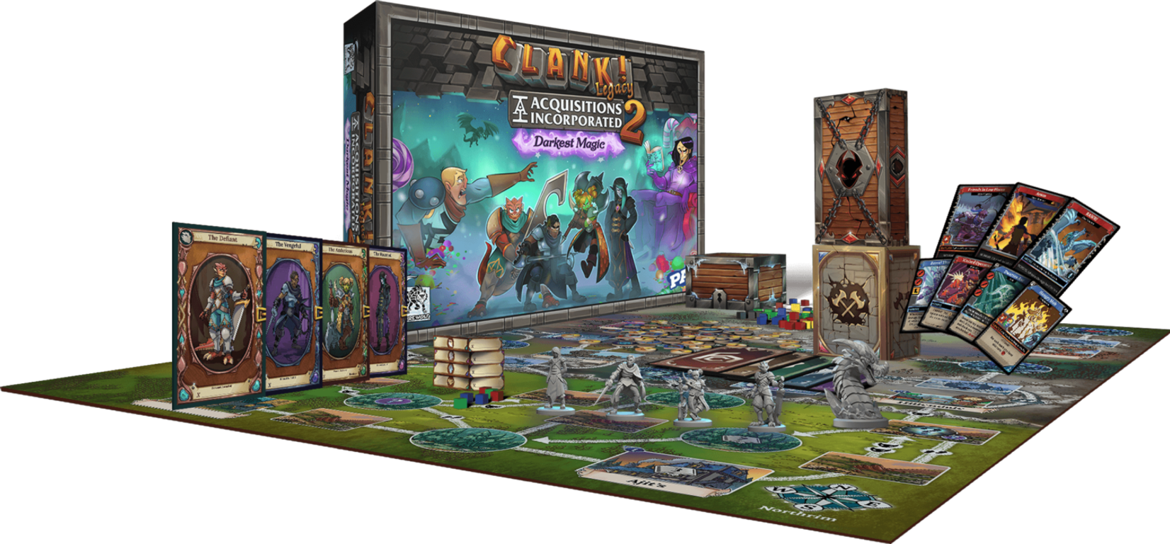 Clank! Legacy 2: Acquisitions Incorporated - Darkest Magic componenten