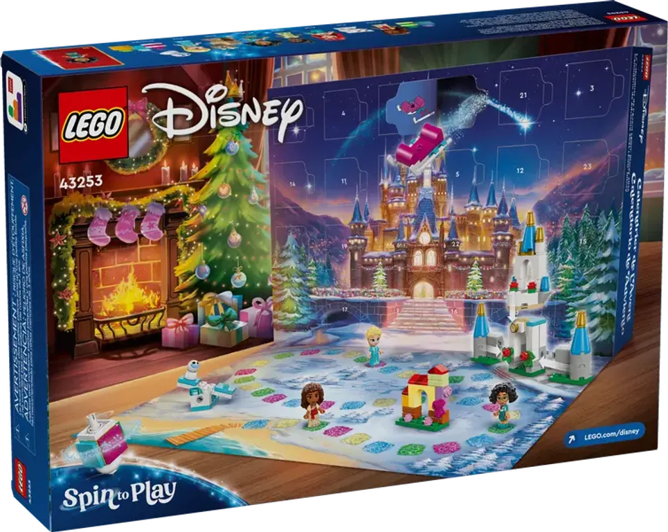 LEGO® Disney LEGO Disney Calendario de Adviento 2024 parte posterior de la caja