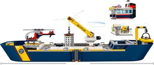 LEGO® City Oceaan Onderzoekschip componenten