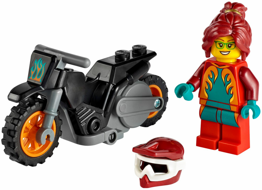 LEGO® City Feuer-Stuntbike komponenten