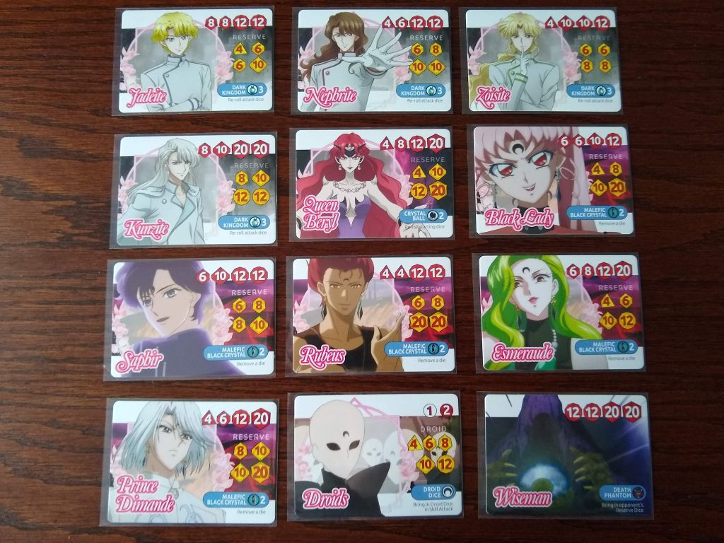 Sailor Moon Crystal: Dice Challenge cards