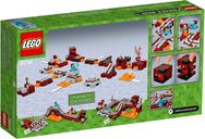 LEGO® Minecraft Die Nether-Eisenbahn rückseite der box