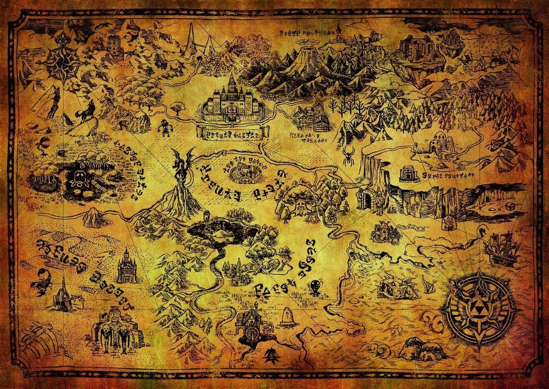 Zelda Hyrule Field map