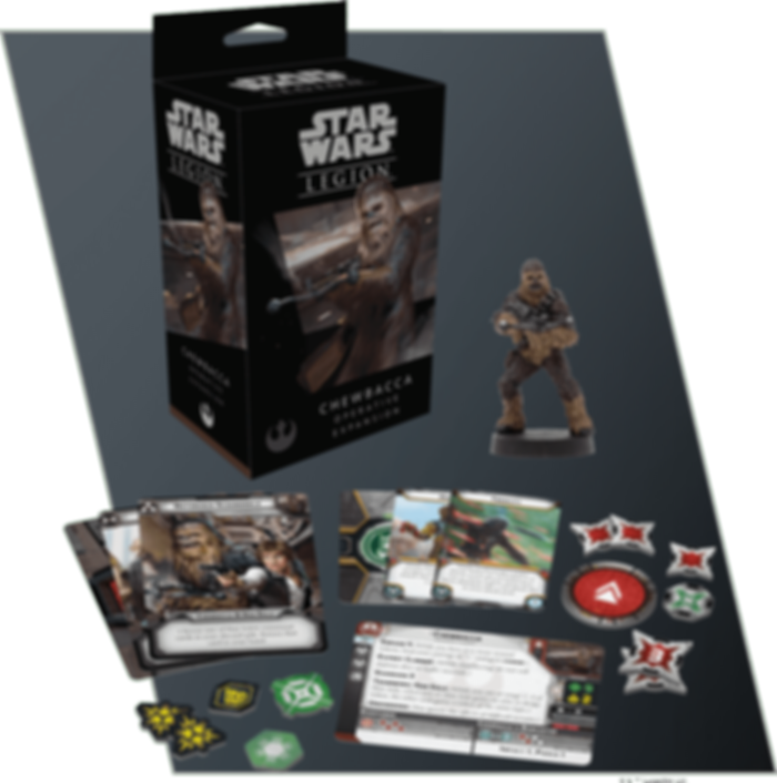 Star Wars: Legion – Chewbacca Operative Expansion components