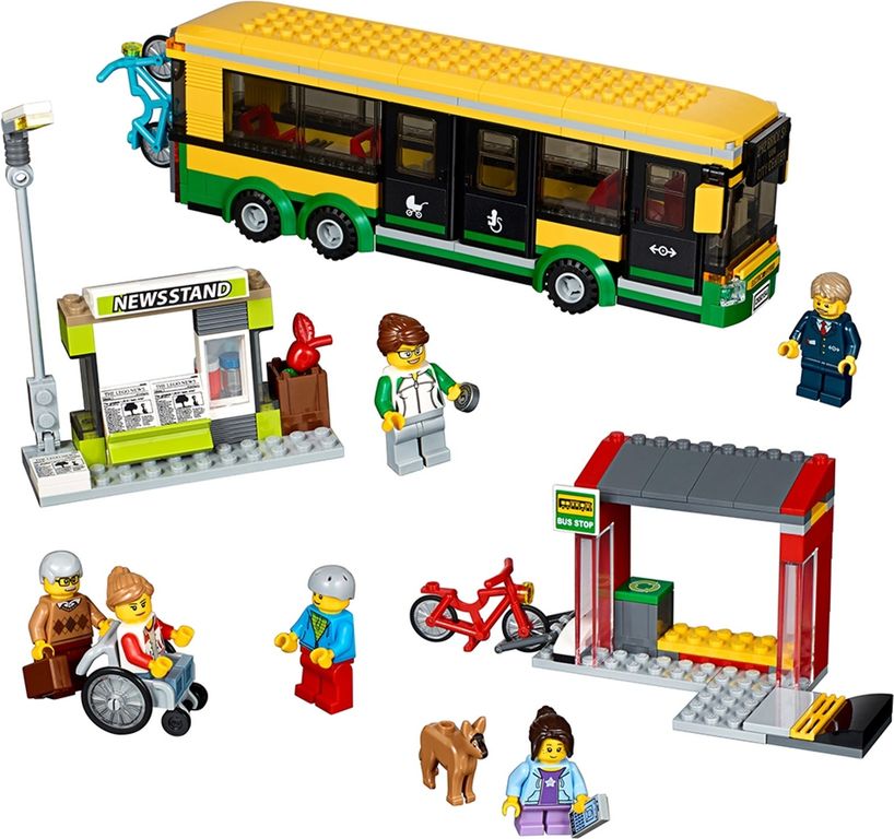 LEGO® City Estación de autobuses partes