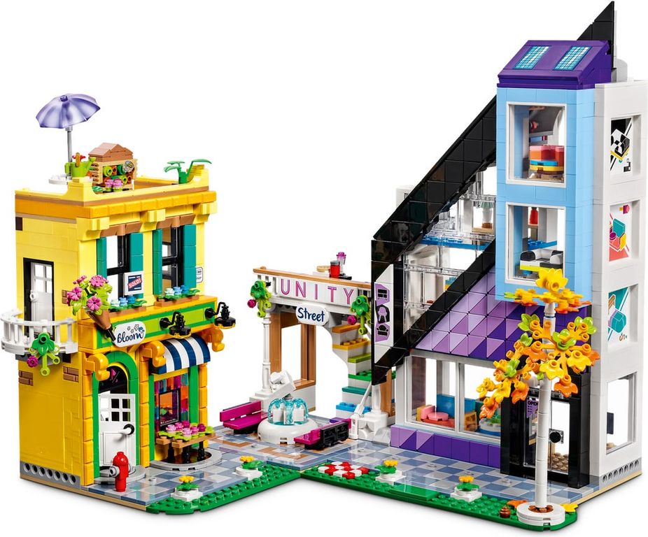 LEGO® Friends Downtown Flower and Design Stores building