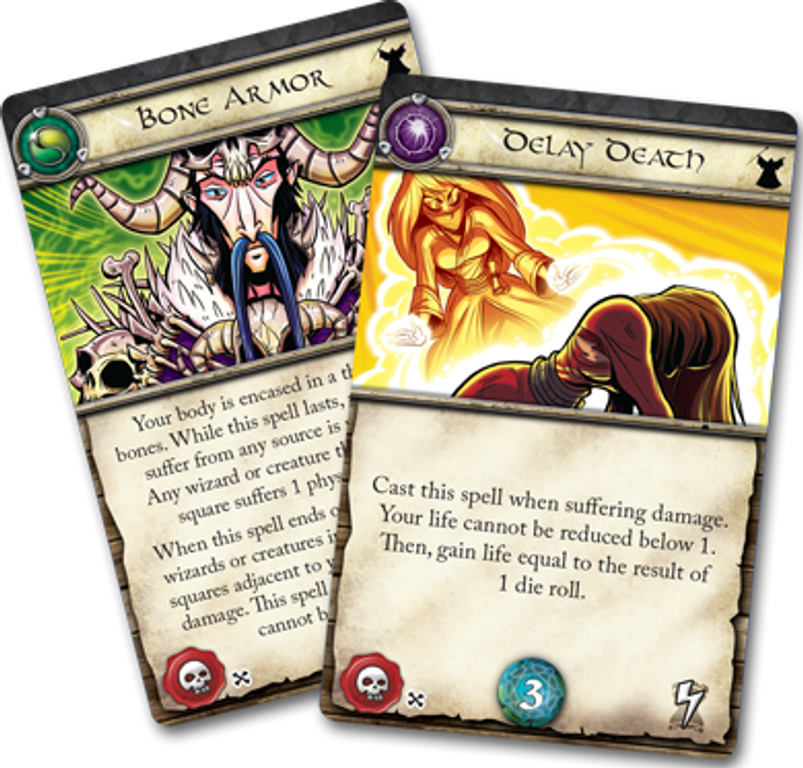 Wiz-War: Malefic Curses cartes