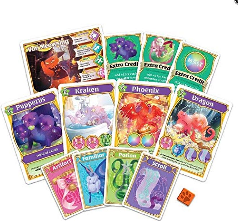 Wizard Kittens: Magical Monsters Expansion kaarten