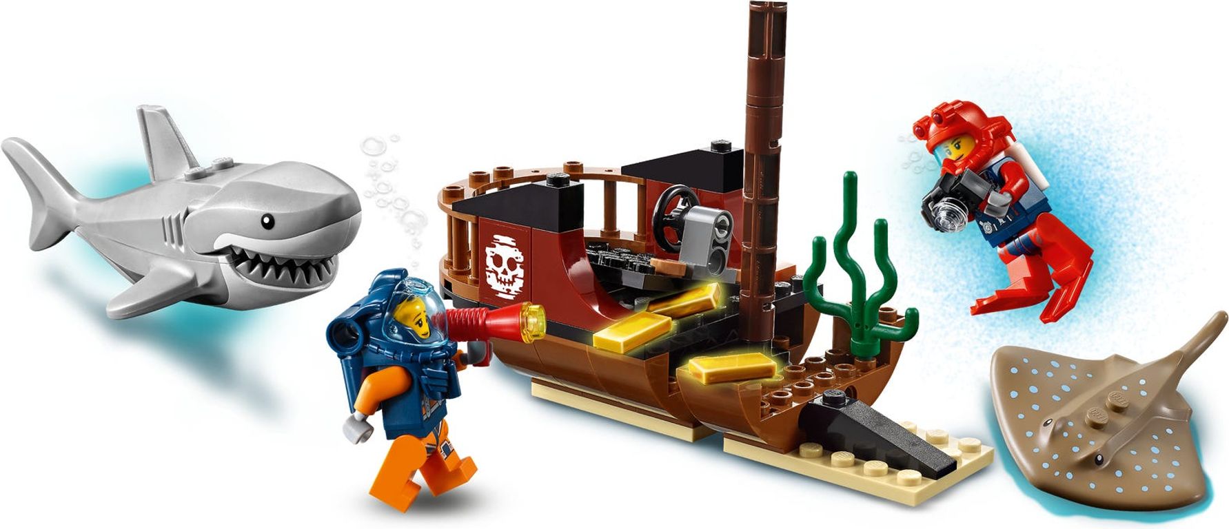 LEGO® City Le bateau d'exploration océanique composants