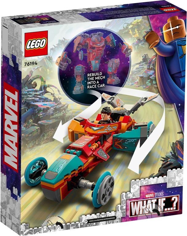 LEGO® Marvel Tony Starks sakaarianischer Iron Man rückseite der box