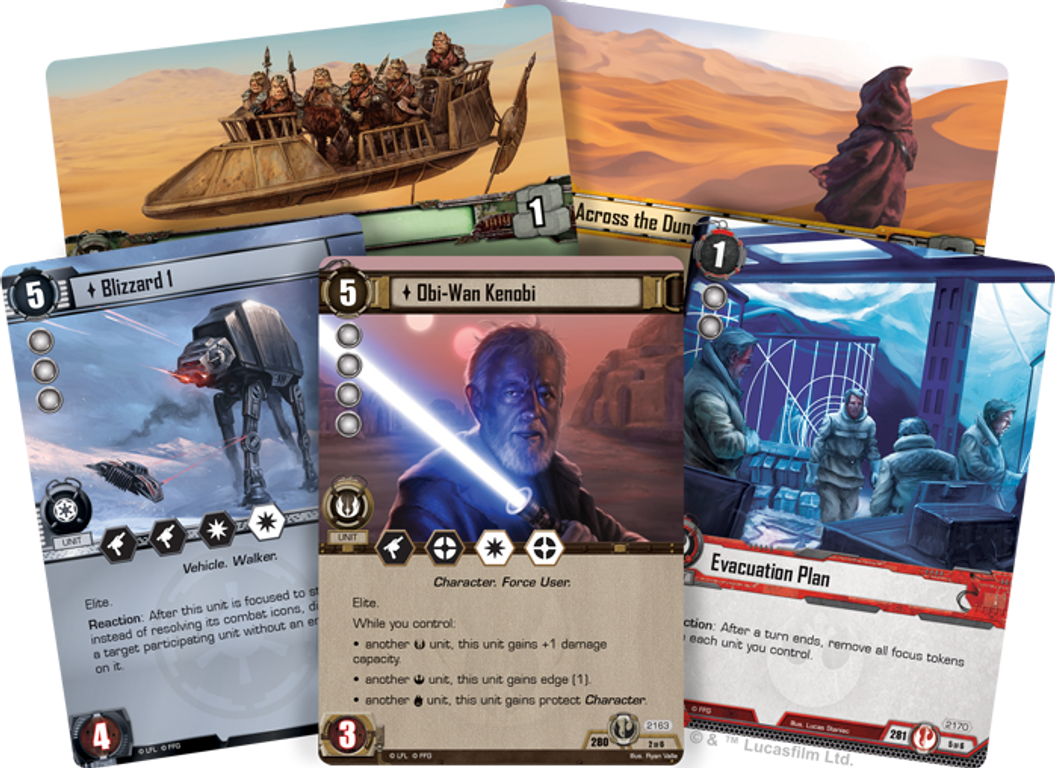 Star Wars: Le jeu de cartes – Fie-toi à la Force cartes