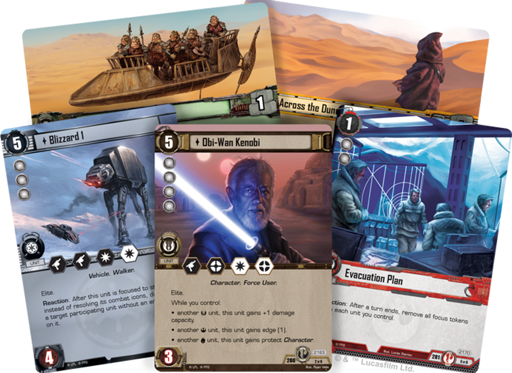 Star Wars: The Card Game – Trust in the Force cards