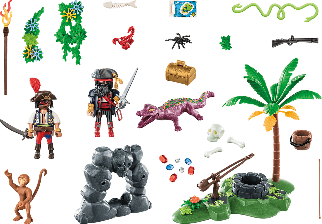 Playmobil® Pirates Pirate Hideaway components