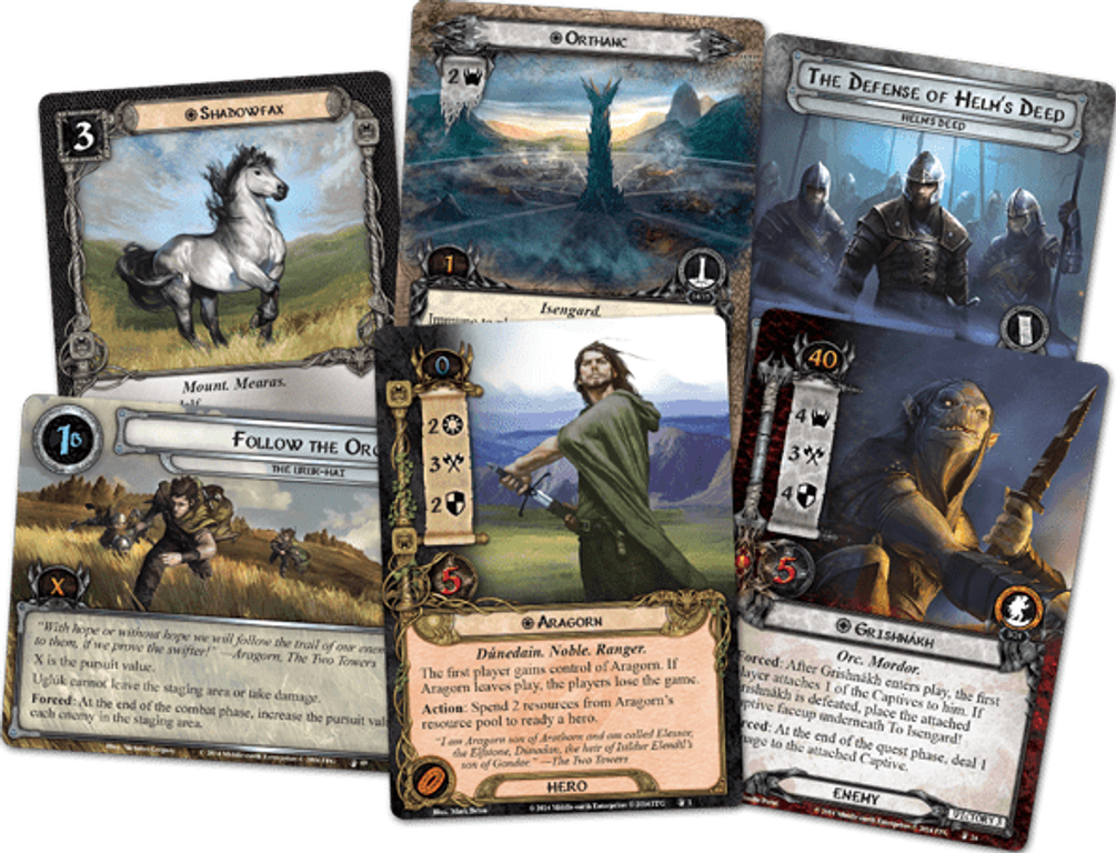 The Lord of the Rings: The Card Game - The Treason of Saruman cards