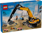 Yellow Construction Excavator