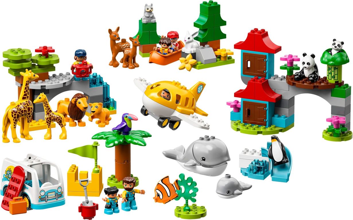 LEGO® DUPLO® Dieren van de wereld componenten