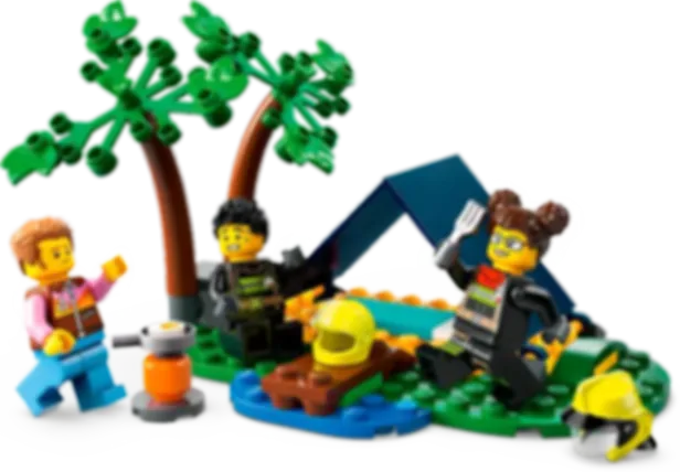 LEGO® City Feuerwehrgeländewagen mit Rettungsboot komponenten