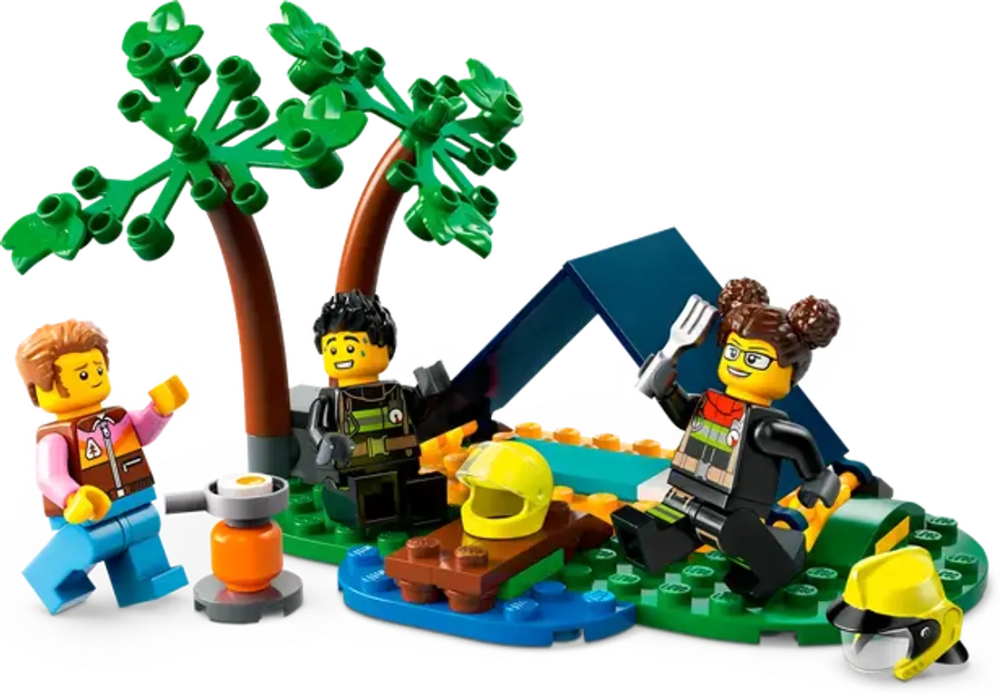 LEGO® City Le camion de pompiers 4x4 et le canot de sauvetage composants