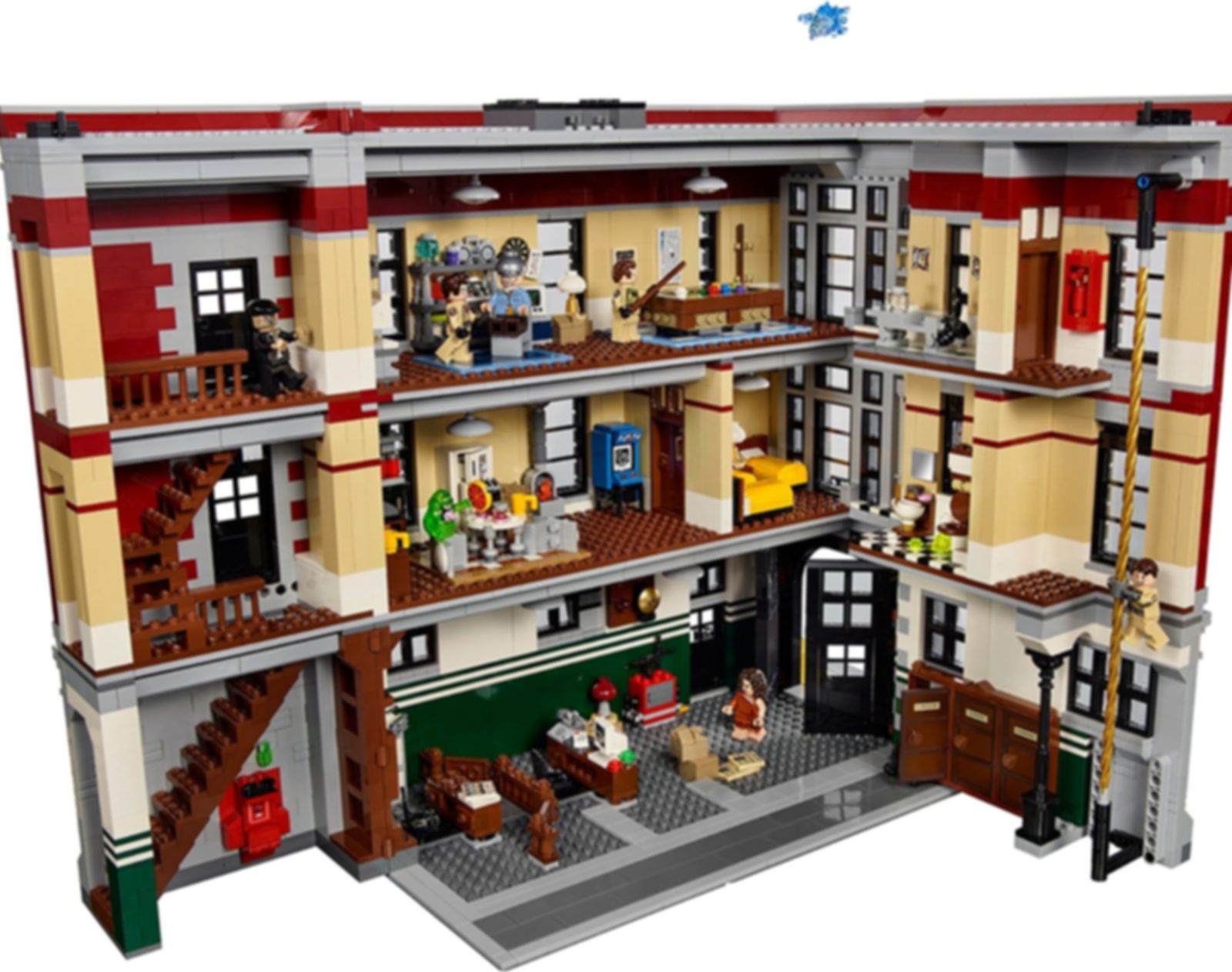 LEGO® Ideas Brandweerkazerne hoofdkwartier interieur