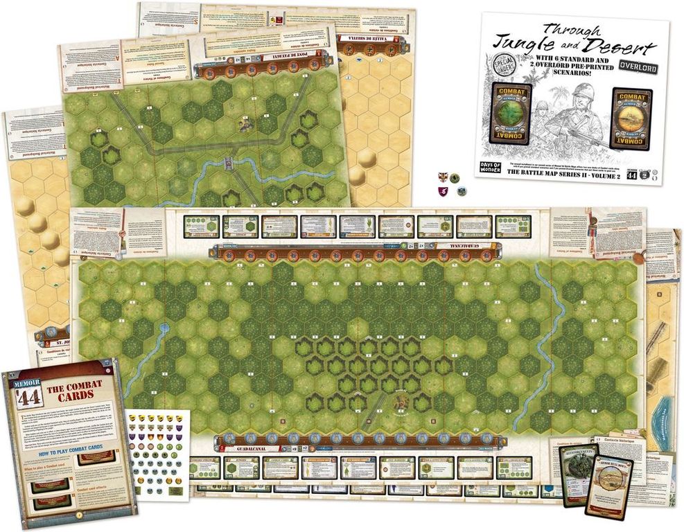 Memoir '44: Through Jungle and Desert componenten