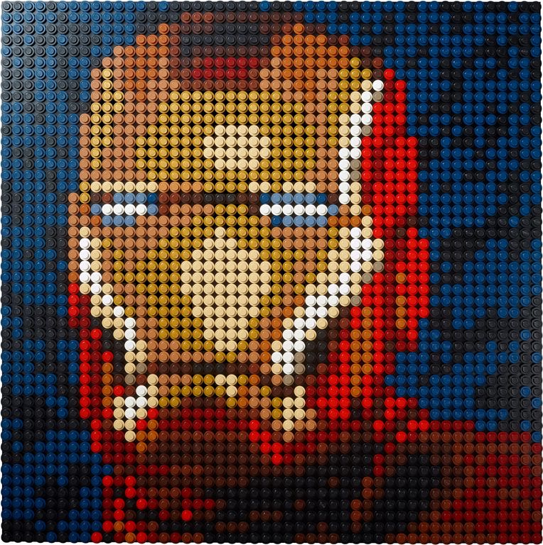 LEGO® Art Marvel Studios Iron Man - Kunstbild komponenten