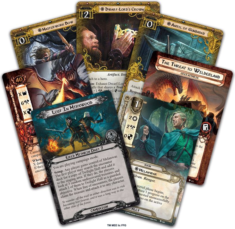 The Lord of the Rings: The Card Game – Ered Mithrin Campaign Expansion carte