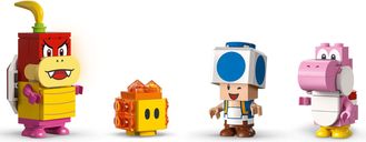 LEGO® Super Mario™ Set de Expansión: Paseo en globo por el jardín de Peach personajes