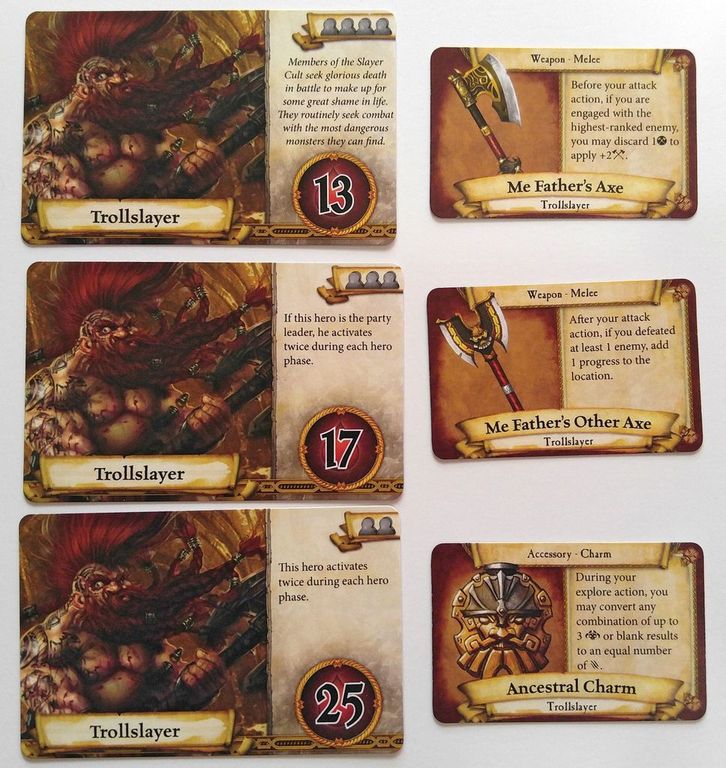 Warhammer Quest: The Adventure Card Game - Trollslayer Expansion Pack cartes