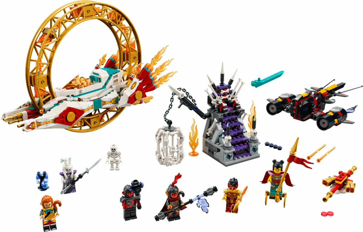 LEGO® Monkie Kid Nezha’s Fire Ring components