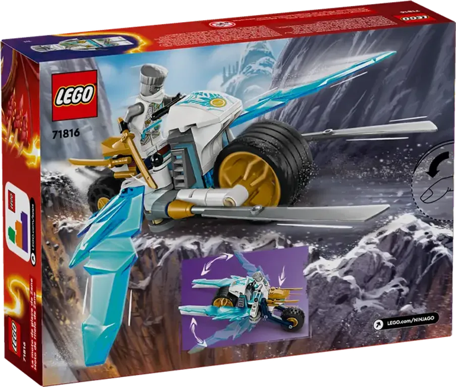 LEGO® Ninjago Zanes Eismotorrad rückseite der box