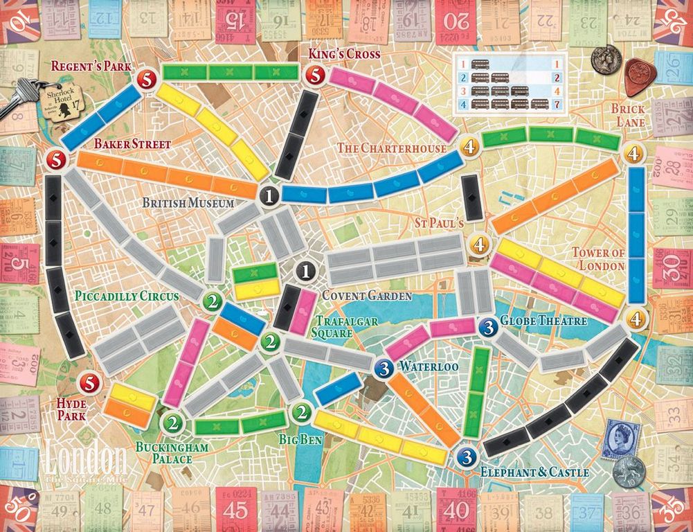 Ticket to Ride: London spelbord