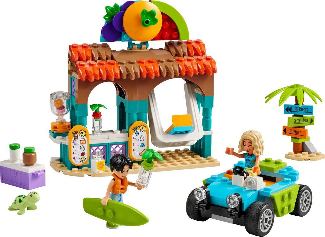 LEGO® Friends Beach Smoothie Stand components
