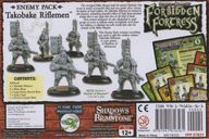 Shadows of Brimstone: Takobake Riflemen Enemy Pack parte posterior de la caja