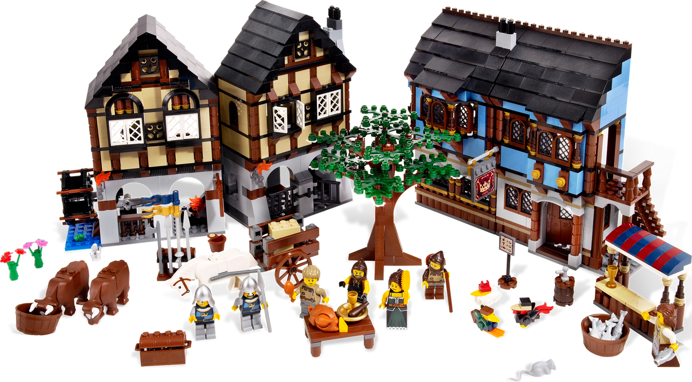 LEGO® Castle Medieval Market Village partes