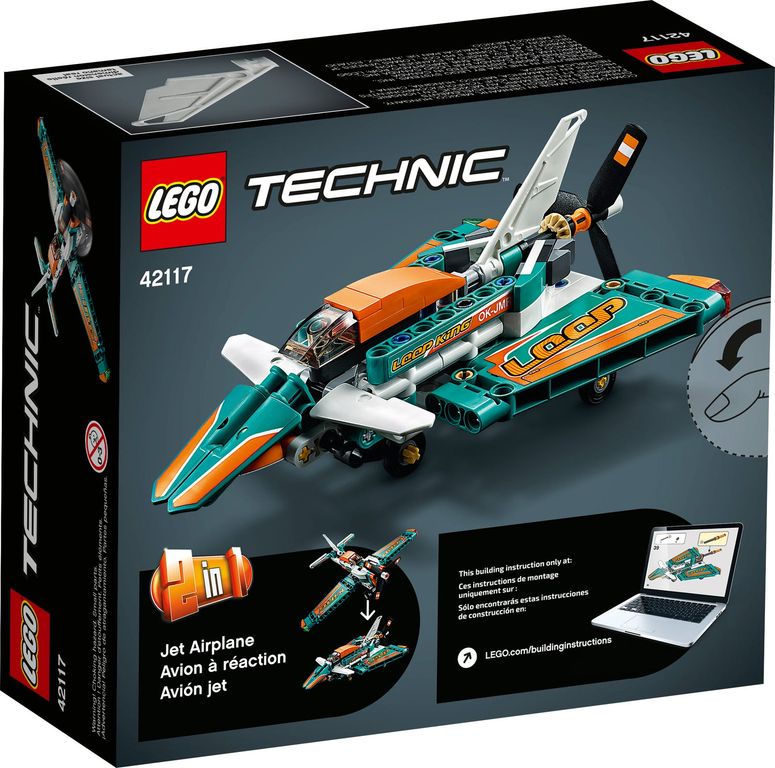 LEGO® Technic Race Plane back of the box