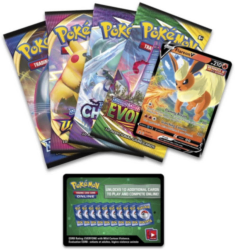 Pokémon TCG: Eevee Evolutions Tin kaarten