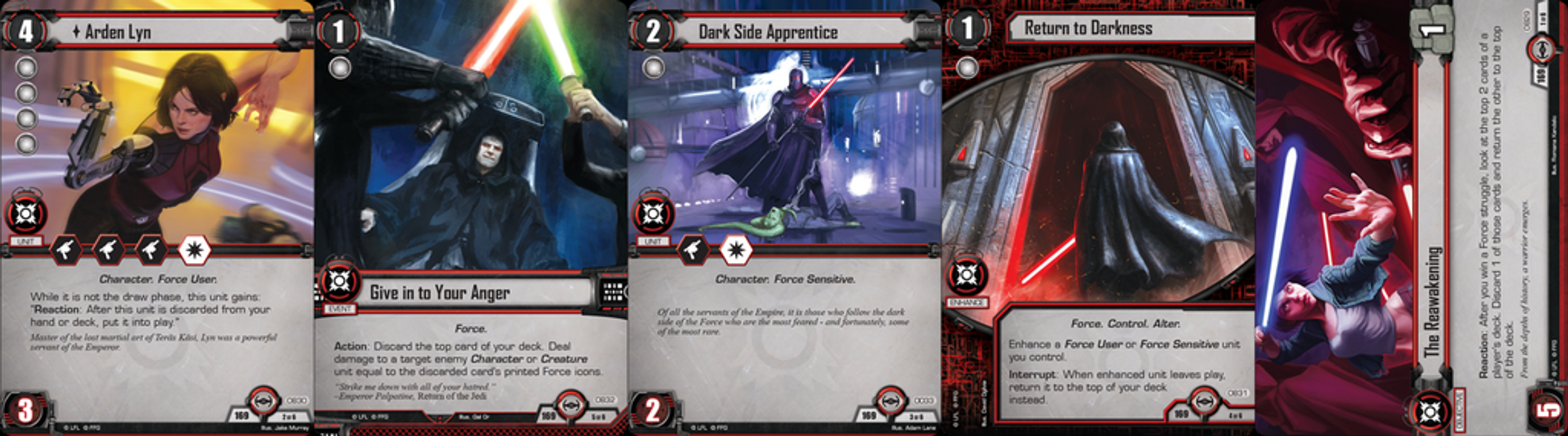 Star Wars: El Juego de Cartas - Salto al hiperespacio cartas