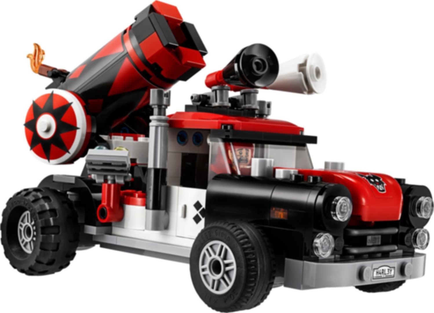 LEGO® Batman Movie Harley Quinn™ kanonskogelaanval componenten