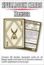 D&D Spellbook Cards: Ranger parte posterior de la caja