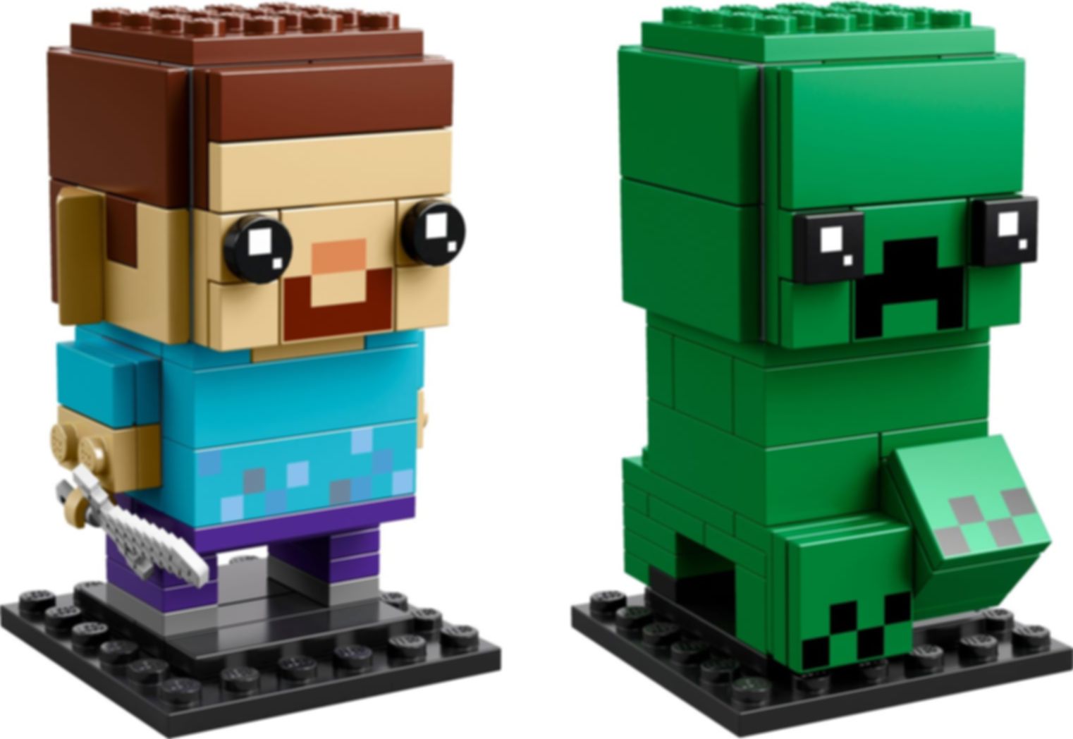LEGO® BrickHeadz™ Steve & Creeper™ components