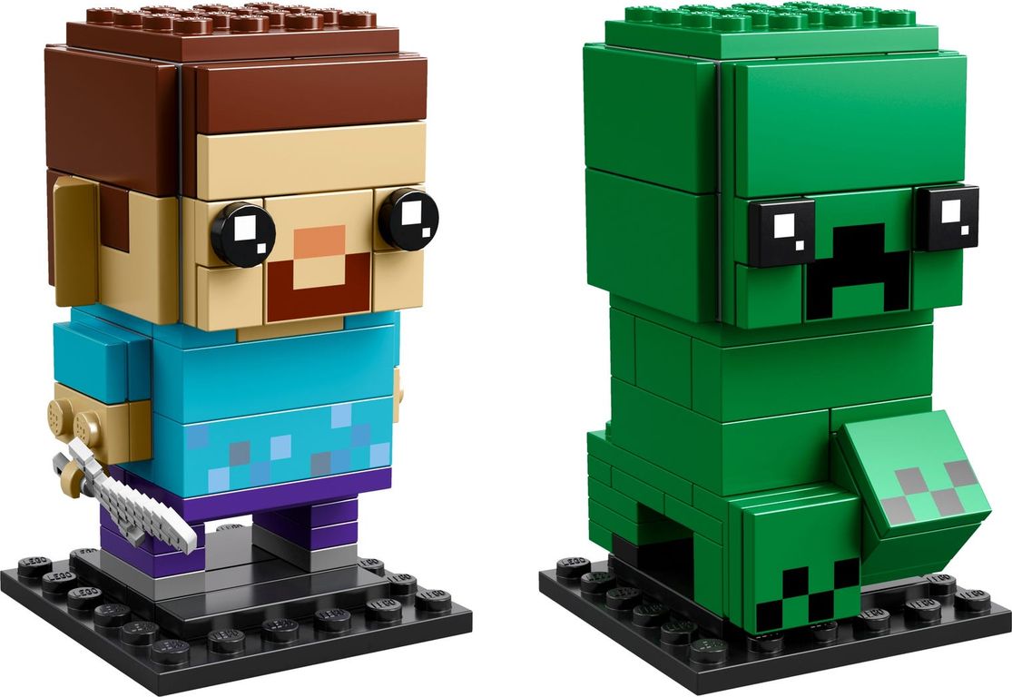 LEGO® BrickHeadz™ Steve e Creeper™ componenti