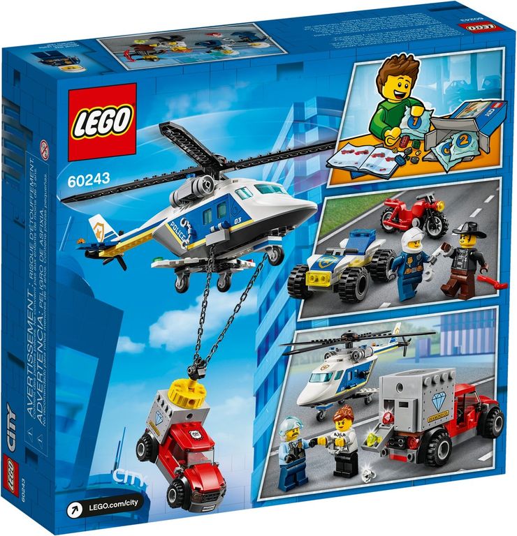 LEGO® City Verfolgungsjagd mit dem Polizeihubschrauber rückseite der box