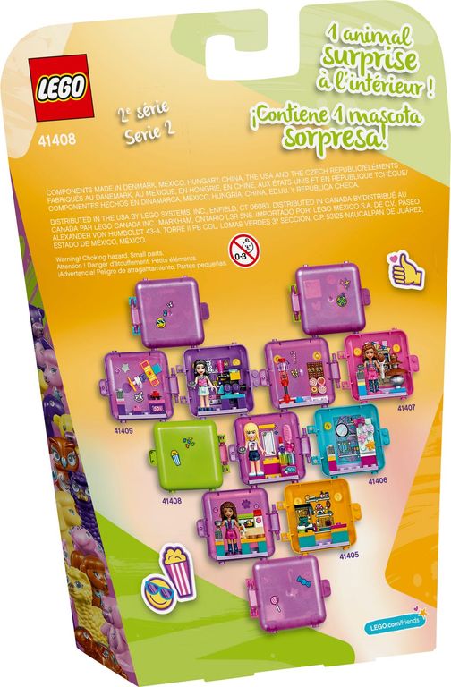 LEGO® Friends Mia's Shopping Play Cube back of the box