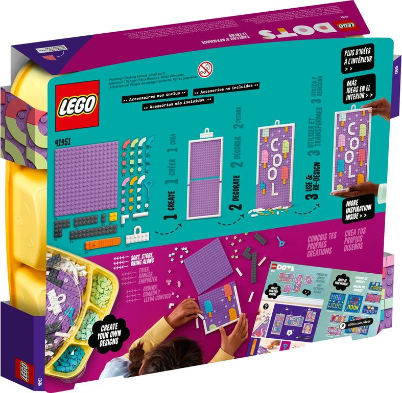 LEGO® DOTS Rótulo parte posterior de la caja