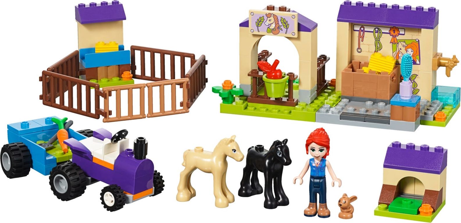 LEGO® Friends Mia's Veulenstal componenten